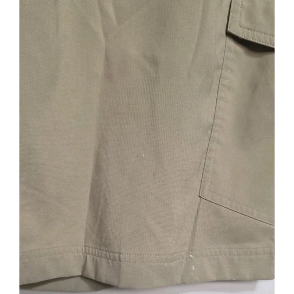 Nike Golf Cargo Shorts Sz 38 Tan Pocket Mens Athletic Flat Front Dri Fit Outdoor
